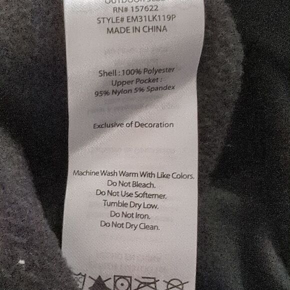 NWT Eddie Bauer Black Quarter Zip Fleece Pullover - Picture 6 of 6